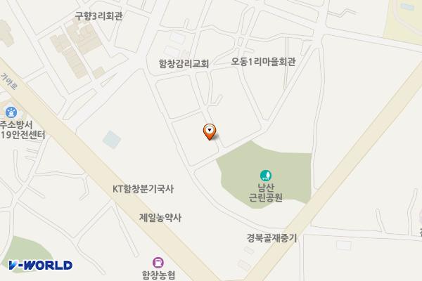 함창오동리공영주차장 위치 지도 — 경상북도 상주시 함창읍 오동리 577-3