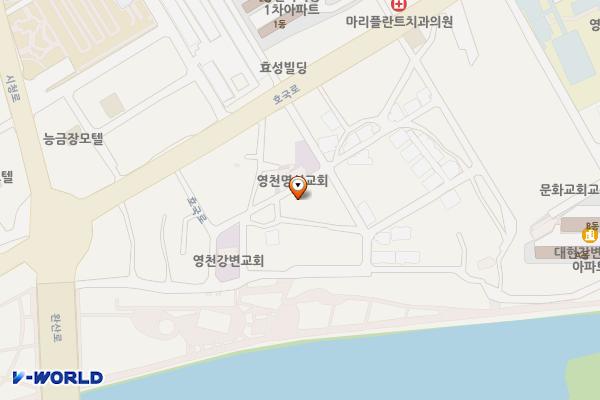 영천시장애인종합복지관 부설주차장 위치 지도 — 경상북도 영천시 보목2길 10
