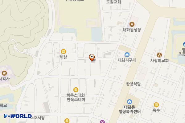 안동중학교 주변 마을공동주차장 위치 지도 — 경상북도 안동시 태화동 245-10