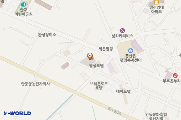 풍산 안교1리회관 앞 마을공동주차장 위치 지도 — 경상북도 안동시 풍산읍 안교리 138
