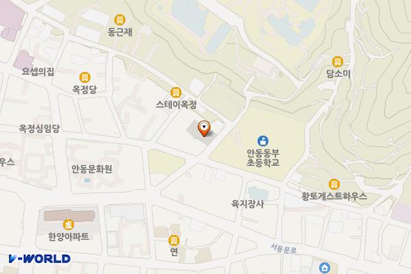 동부초등학교 앞 마을공동주차장 위치 지도 — 경상북도 안동시 옥정동 427-4