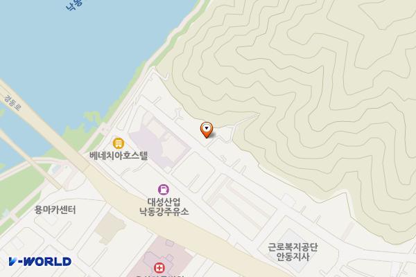 용상동(동문교회뒤) 마을공동주차장 위치 지도 — 경상북도 안동시 용상동 1422-2