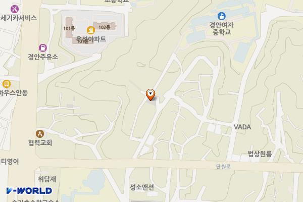 금곡동 마을공동주차장(경안여중 진입로 인근) 위치 지도 — 경상북도 안동시 금곡동 131-15