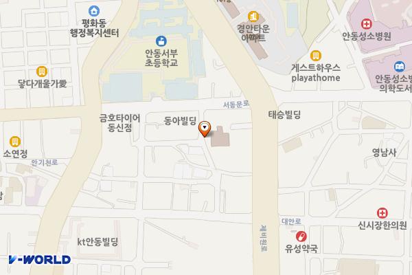 당북동 당북2길 주변 마을공동주차장 위치 지도 — 경상북도 안동시 당북동 109-8