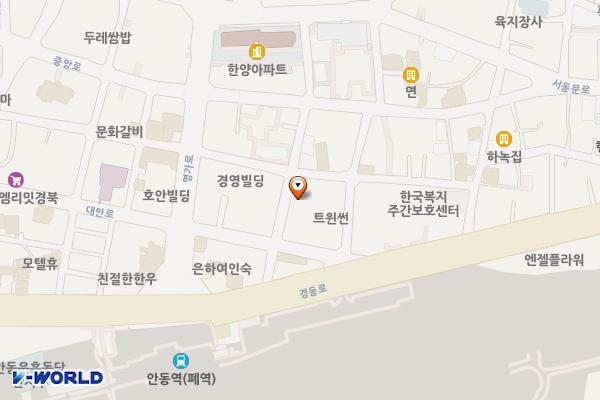운흥동 산림조합서편 마을공동주차장 위치 지도 — 경상북도 안동시 운흥동 185-15