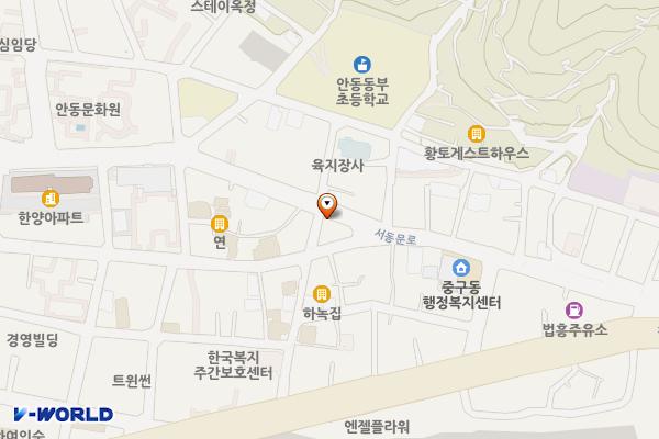 서동문로(미성악기앞) 위치 지도 — 경상북도 안동시 신세동 164-5