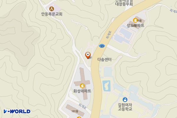 안막동마을공동주차장 위치 지도 — 경상북도 안동시 안막동 106-50