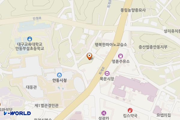 명륜2주차장 위치 지도 — 경상북도 안동시 명륜동 328-8
