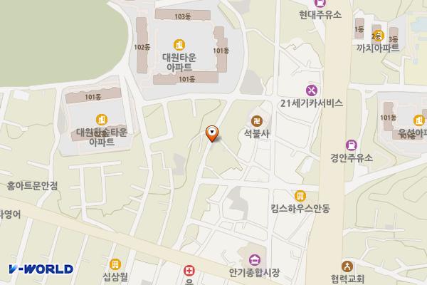안기동마을공동주차장 위치 지도 — 경상북도 안동시 안기동 139-1