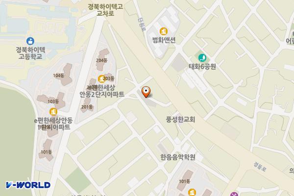 태화동마을공동주차장(3택지) 위치 지도 — 경상북도 안동시 태화동 689-17