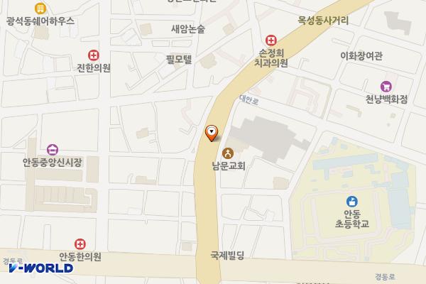 퇴계로3 노상유료 위치 지도 — 경상북도 안동시 남문동 228-4