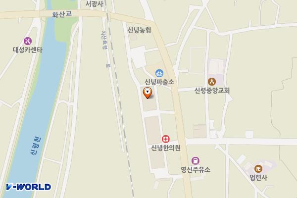 신녕공설시장 부설주차장 위치 지도 — 경상북도 영천시 신녕면 본관시장길 3