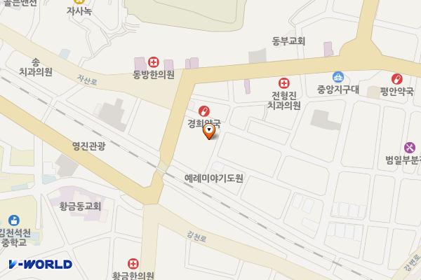 중앙시장 위치 지도 — 경상북도 김천시 중앙시장3길 12