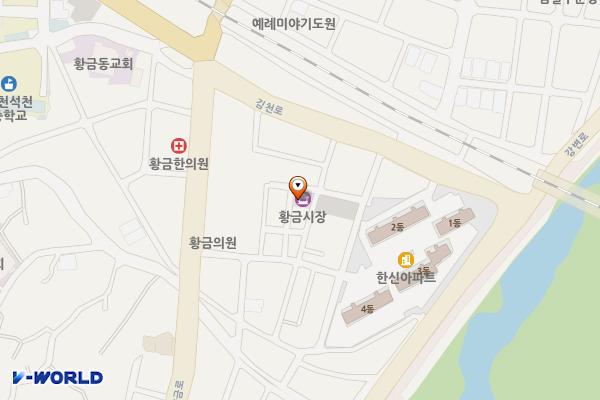 황금시장 위치 지도 — 경상북도 김천시 황금시장4길 20