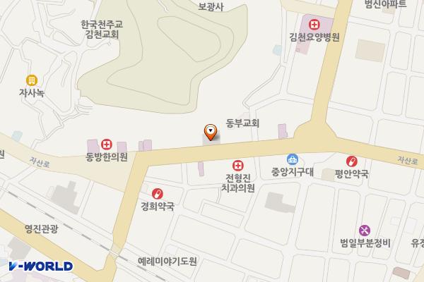 자산 위치 지도 — 경상북도 김천시 모암동 135-9