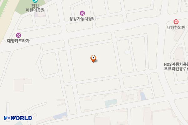 용황지구 임시 주차장 위치 지도 — 경상북도 경주시 황성동 1292