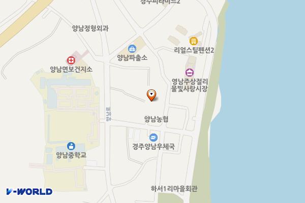 양남면소재지 공용주차장 위치 지도 — 경상북도 경주시 양남면 하서리 640-4