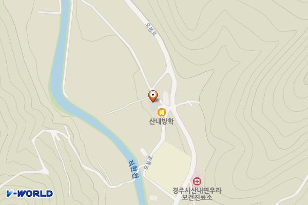 산내면 우라1리 공용주차장 위치 지도 — 경상북도 경주시 산내면 우라리 963-1