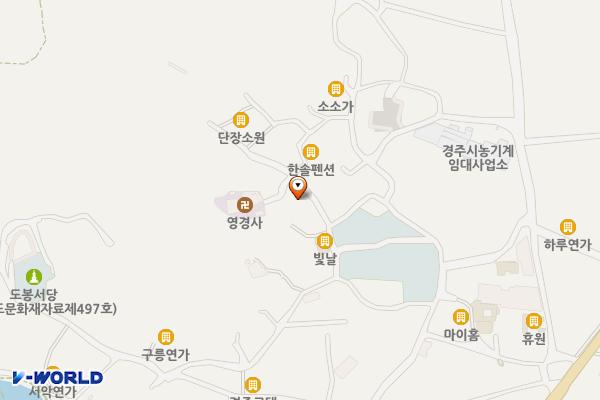 선도서악동 큰마을 공용주차장 위치 지도 — 경상북도 경주시 서악동 592