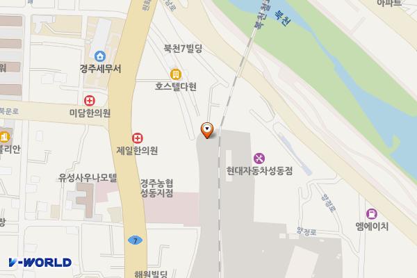 황오동 4통 공용주차장 위치 지도 — 경상북도 경주시 성동동 148-5