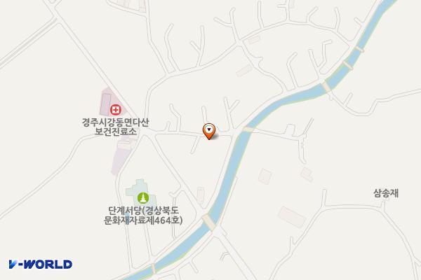 강동면 다산1리 마을 공용주차장 위치 지도 — 경상북도 경주시 강동면 다산리 873-8
