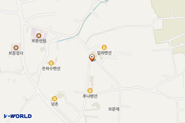보문 남촌마을 공용주차장 위치 지도 — 경상북도 경주시 보문동 530-1