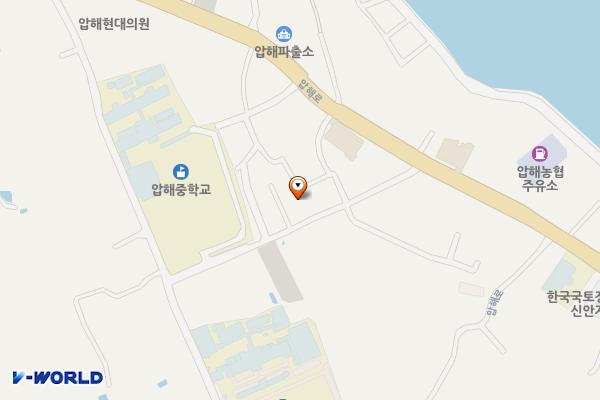 월포경로당 주차장 위치 지도 — 전남광주통합특별시 신안군 압해읍 학교리 642-5번지