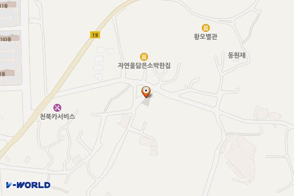 천북면 동산리 공용주차장 위치 지도 — 경상북도 경주시 천북면 동산리 107-5