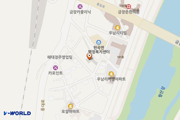 현곡면 금장리 공용주차장 위치 지도 — 경상북도 경주시 현곡면 금장리 607-1번지