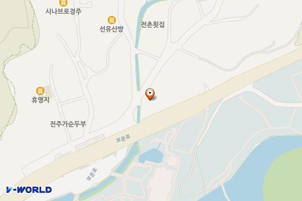북군동 제1공용주차장 위치 지도 — 경상북도 경주시 북군동 249-4