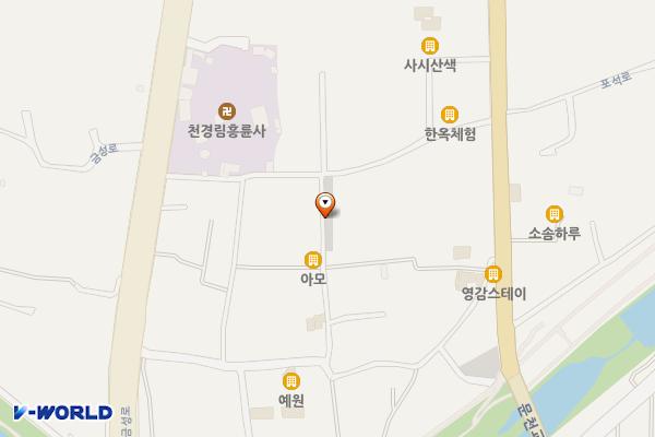 사정동(국당마을)공용주차장 위치 지도 — 경상북도 경주시 사정동 249