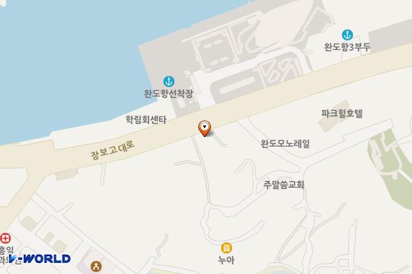완도군 공용주차장 위치 지도 — 전라남도 완도군 완도읍 장보고대로 324