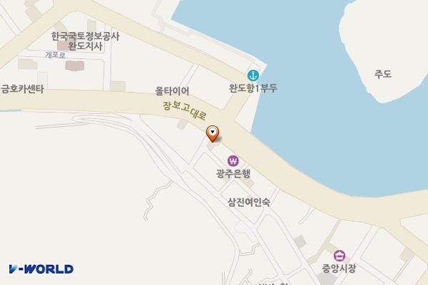완도군 공용주차장 위치 지도 — 전라남도 완도군 완도읍 장보고대로 262