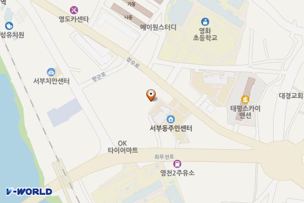 화룡1 공영주차장 위치 지도 — 경상북도 영천시 화룡동 210-3