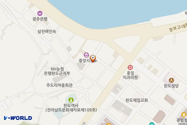 완도군 공용주차장 위치 지도 — 전라남도 완도군 완도읍 장보고대로286번길 11