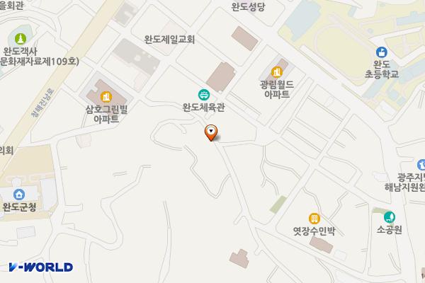 완도군 공용주차장 위치 지도 — 전라남도 완도군 완도읍 군내리 367-48