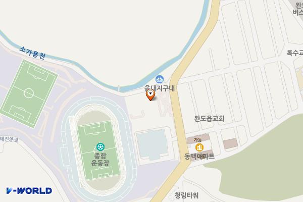 완도군 공용주차장 위치 지도 — 전라남도 완도군 완도읍 개포로 111