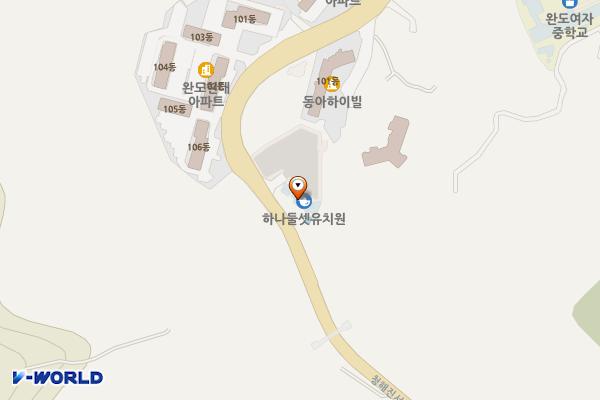 완도군 공용주차장 위치 지도 — 전라남도 완도군 완도읍 청해진서로 59