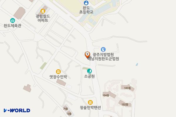완도군 공용주차장 위치 지도 — 전라남도 완도군 완도읍 중앙길 64