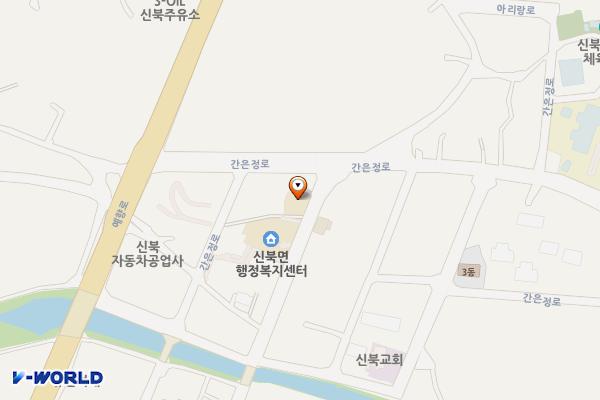 신북파출소~우체국 위치 지도 — 전라남도 영암군 신북면 간은정로 35