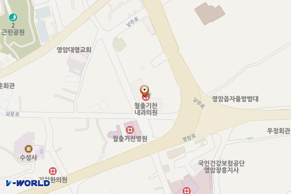 영암여객자동차터미널 위치 지도 — 전라남도 영암군 영암읍 동문로 8