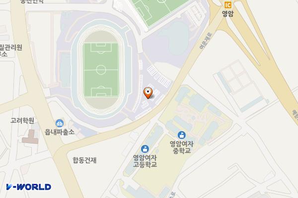 종합스포츠타운(종합운동장) 위치 지도 — 전라남도 영암군 영암읍 역리 139-2