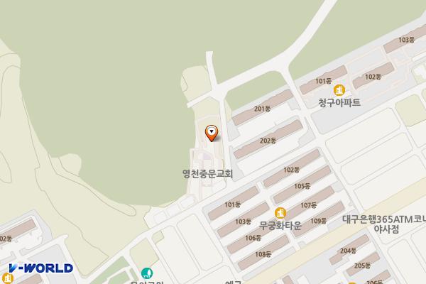 문외2 공영주차장 위치 지도 — 경상북도 영천시 문외동 3-6