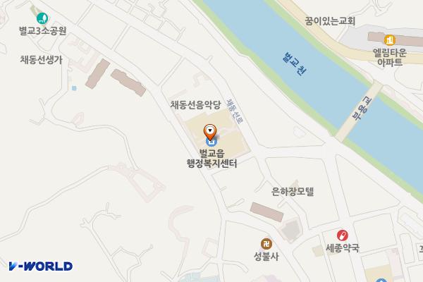 벌교읍사무소주차장 위치 지도 — 전라남도 보성군 벌교읍 채동선로 293