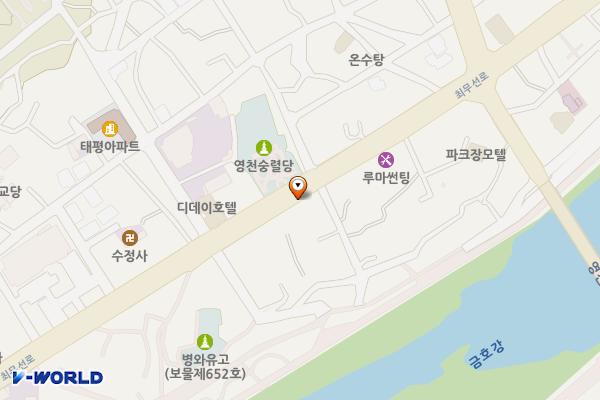 성내2 공영주차장 위치 지도 — 경상북도 영천시 최무선로 266