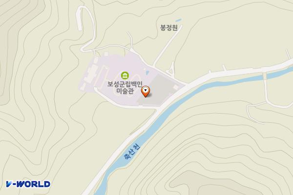 백민미술관주차장 위치 지도 — 전라남도 보성군 문덕면 죽산리 465-2