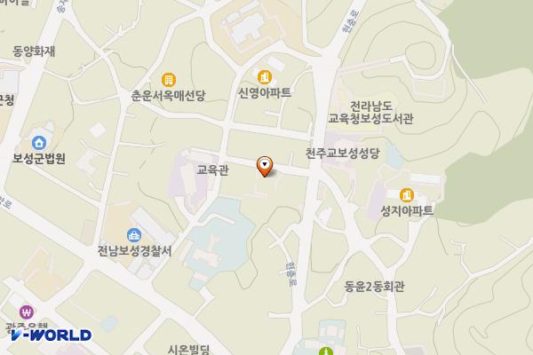 보성종합사회복지관주차장 위치 지도 — 전라남도 보성군 보성읍 동인길 18-6