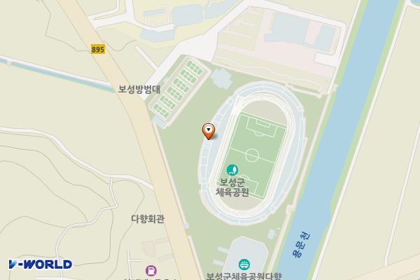 보성공설운동장다향체육관주차장 위치 지도 — 전라남도 보성군 보성읍 용문길 18