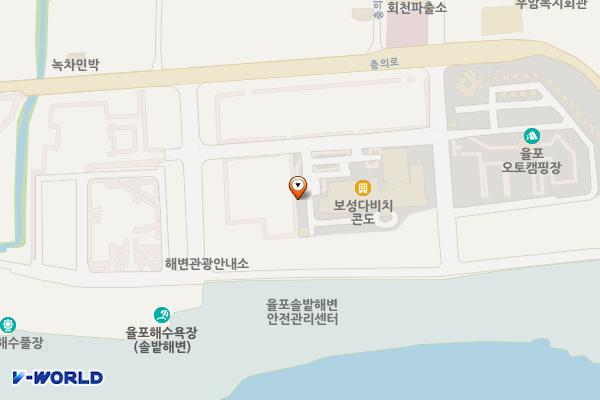 다비치콘도공영주차장 위치 지도 — 전라남도 보성군 회천면 충의로 36
