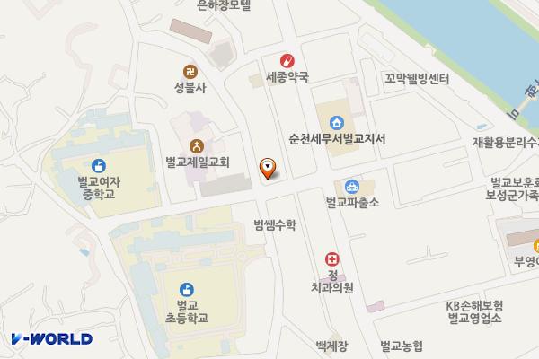 벌교신협앞노상주차장 위치 지도 — 전라남도 보성군 벌교읍 월곡길 6